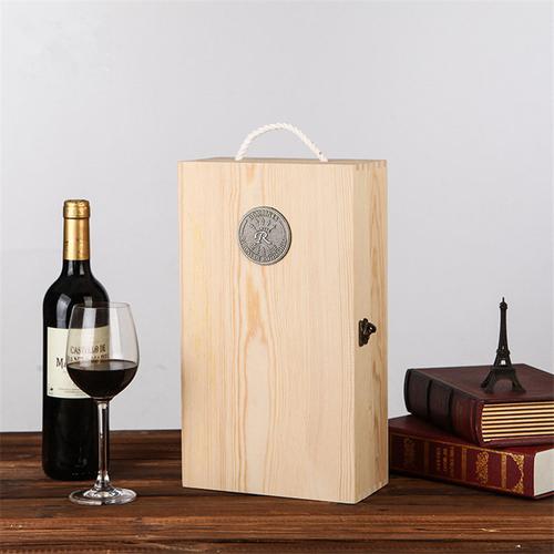 双只装酒盒 木制 2支装红酒木盒 定制葡萄酒盒子 100%工厂直接供
